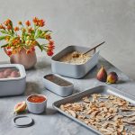 14-Piece Glass Food Storage Set Gray