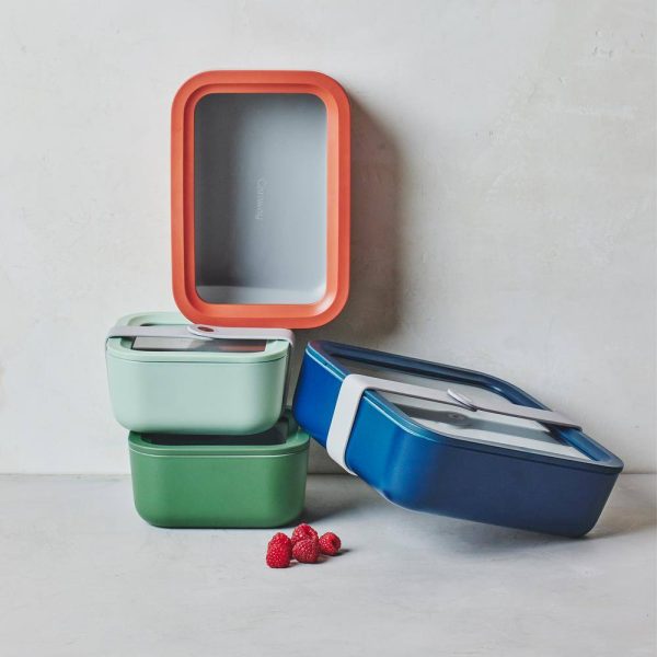 14-Piece Glass Food Storage Set Gray