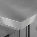 Julia Gray Kitchen Island with Towel Rack