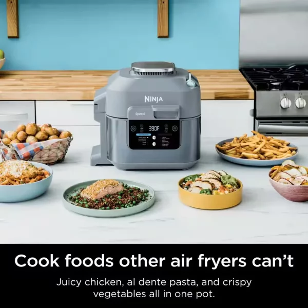 Speedi Rapid Grey 24-Cup Steam Cooker and Air Fryer with 12 in 1 Functionality SF301