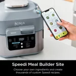 Speedi Rapid Grey 24-Cup Steam Cooker and Air Fryer with 12 in 1 Functionality SF301