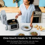 Speedi Rapid Grey 24-Cup Steam Cooker and Air Fryer with 12 in 1 Functionality SF301