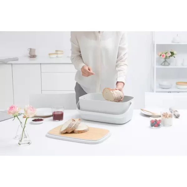 Nic Light Gray Bread Box
