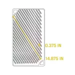 Double Play 16.75 in. Black Cast Iron Reversible Stovetop Griddle
