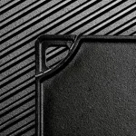 Double Play 16.75 in. Black Cast Iron Reversible Stovetop Griddle