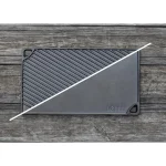 Double Play 16.75 in. Black Cast Iron Reversible Stovetop Griddle