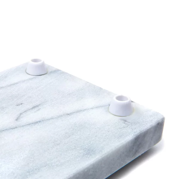 8 in. W x 5 in. D Marble Cheese Board with Slicer
