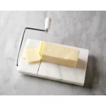 8 in. W x 5 in. D Marble Cheese Board with Slicer