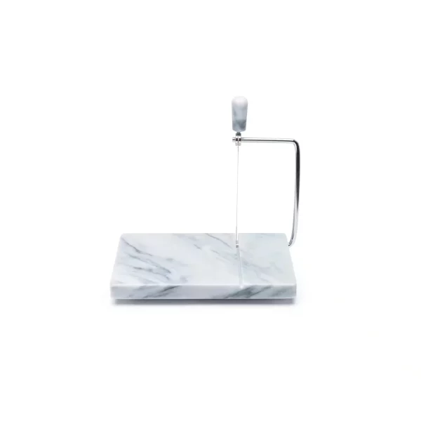 8 in. W x 5 in. D Marble Cheese Board with Slicer