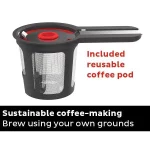 40 oz. Solo Single Cup Maroon Drip Coffee Maker with Water Tank Capacity
