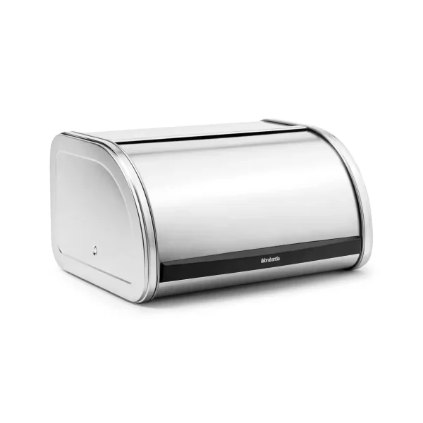 Roll Top Medium Matte Steel Bread Box