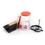 4-Piece Cast Iron Cookware Set in Multi-Colored