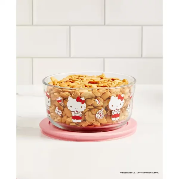 6-piece Glass Food Storage Set: Hello Kitty My Favorite Flavor
