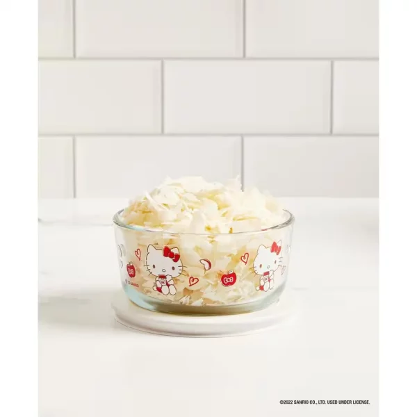 6-piece Glass Food Storage Set: Hello Kitty My Favorite Flavor