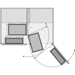 57 in. H x 12 in. W x 7.5 in. D Wood Swing-Out Cabinet Pantry Kit