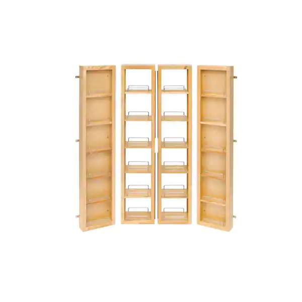 57 in. H x 12 in. W x 7.5 in. D Wood Swing-Out Cabinet Pantry Kit