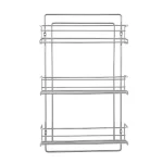 21.5 in. H x 10.5 in. W x 3.12 in. D Wood Small Cabinet Door Mount 3-Shelf Spice Rack