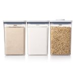 Good Grips 4.4 qt. Large POP Food Storage Container with Airtight Lid and Scoops (3-Pack)