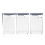 Good Grips 4.4 qt. Large POP Food Storage Container with Airtight Lid and Scoops (3-Pack)
