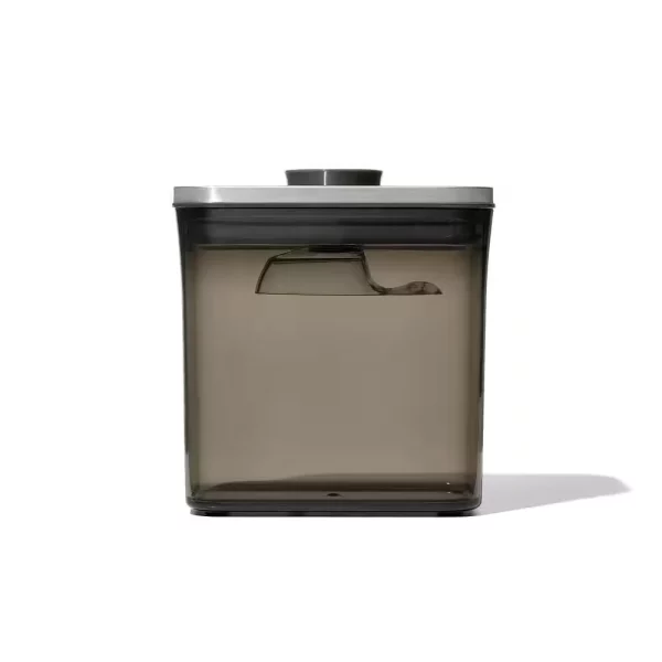 Good Grips 1.7 qt. Short Rectangle Steel POP Food Storage Container with Airtight Lid and Scoop