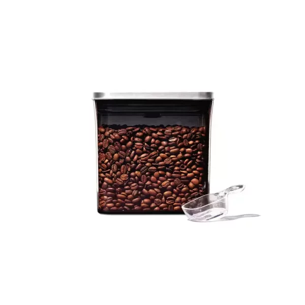 Good Grips 1.7 qt. Short Rectangle Steel POP Food Storage Container with Airtight Lid and Scoop