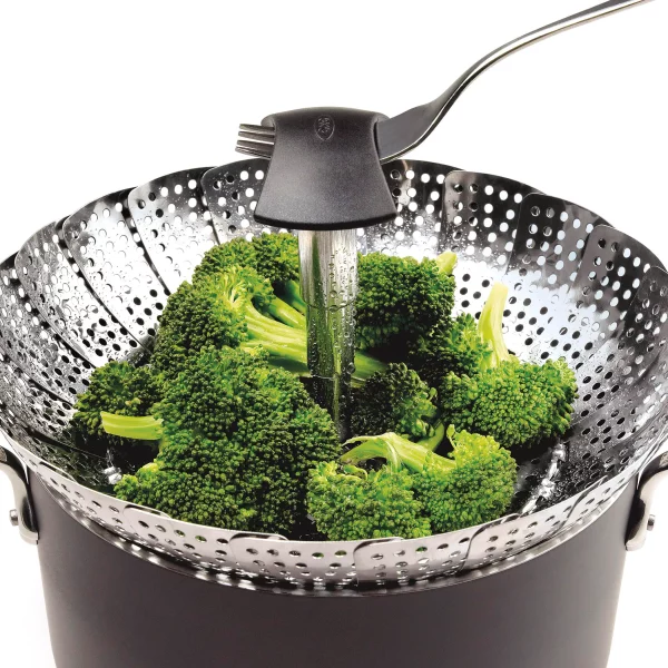 Good Grips Stainless Steel Steamer with Extendable Handle