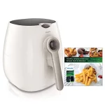 philips starfish technology airfryer with cookbook, white - 1.8lb/2.75qt- hd9220/58