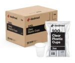 Dealmed Disposable Plastic Cups – 100% Recyclable Cups, Ideal for Doctor's Offices, School Nurse's, Hospitals, at Home and More (Case of 2500, 3 oz.)