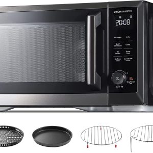 TOSHIBA 7-in-1 Countertop Microwave Oven Air Fryer Combo, Inverter, Convection, Broil, Speedy Combi, Even Defrost, Humidity Sensor, Mute Function, 27 Auto Menu&47 Recipes, 1.0 cu.ft/30QT, 1000W