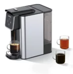 SIFENE Single Serve Coffee Maker, 3 in 1 Coffee Machine, Personal K-Pod Capsule Brewer for Ground Coffee & Loose Leaf Tea, 50oz Removable Water Reservoir, Black