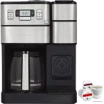Cuisinart SS-GB1 Coffee Center Grind & Brew Plus Bundle with Victor Allen Colombian Single Serve Brew Cups of Coffee Includes 3 K-Cups