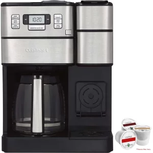 Cuisinart SS-GB1 Coffee Center Grind & Brew Plus Bundle with Victor Allen Colombian Single Serve Brew Cups of Coffee Includes 3 K-Cups