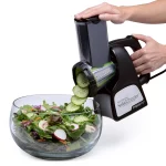 Professional Saladshooter 114 W Black Electric Food Slicer and Food Shredder