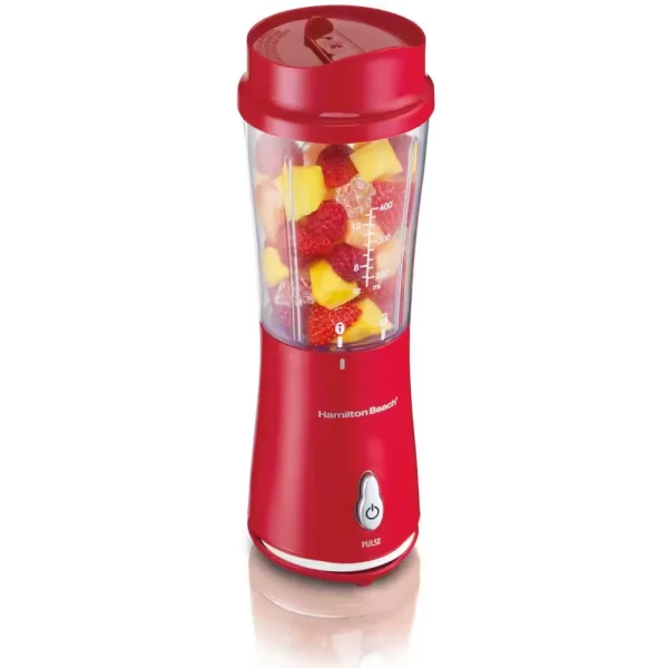 14 oz. Red Single Speed Single Serve Blender with Plastic Jar