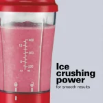 14 oz. Red Single Speed Single Serve Blender with Plastic Jar