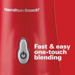 14 oz. Red Single Speed Single Serve Blender with Plastic Jar