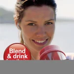 14 oz. Red Single Speed Single Serve Blender with Plastic Jar