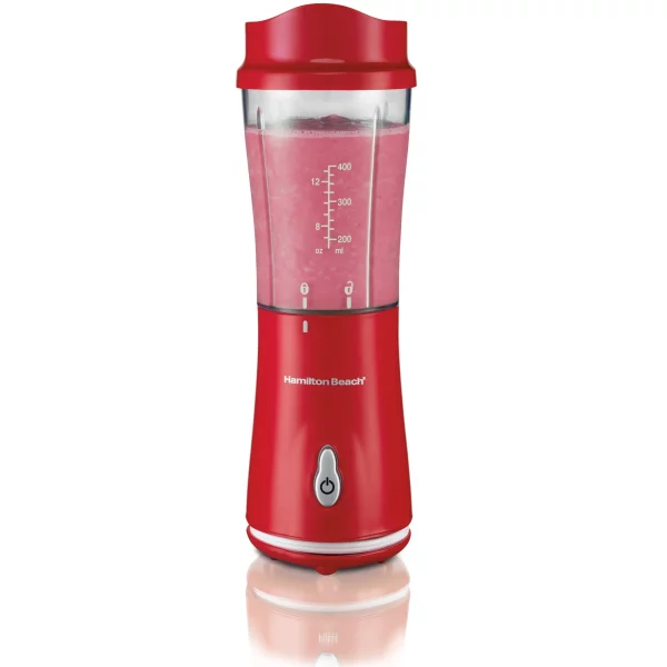 14 oz. Red Single Speed Single Serve Blender with Plastic Jar