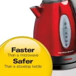 7-Cup Red Stainless Steel Electric Kettle