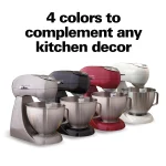 Eclectrics 4.5 Qt. 12-Speed Red All-Metal Stand Mixer