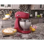 Eclectrics 4.5 Qt. 12-Speed Red All-Metal Stand Mixer