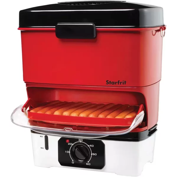 Red Electric Hot Dog Steamer