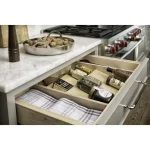 1.5 in. H x 22 in. W x 19.75 in.3-Tier Wooden Spice Drawer Organizer Insert, Maple
