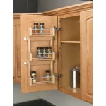 21.5 in. H x 10.5 in. W x 3.12 in. D Wood Small Cabinet Door Mount 3-Shelf Spice Rack