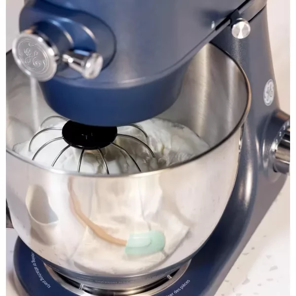 5.3 Qt. 7-Speed Sapphire Blue Stand Mixer with Coated Flat Beater, Coated Dough Hook, Wire Whisk, and Pouring Shield