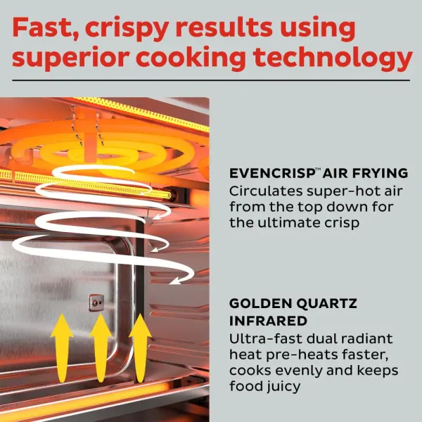 18L Omni Plus Air Fry Oven Stainless Steel