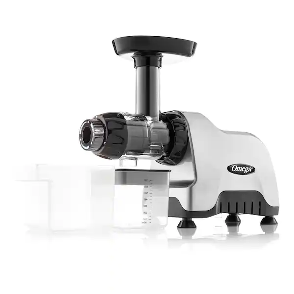 Compact Slow Masticating Nutrition System Silver Juicer