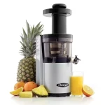 Silver Vertical Juicer, Masticating, Rounded Front