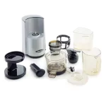 Silver Vertical Juicer, Masticating, Rounded Front