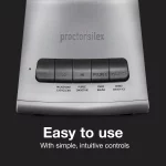 52 oz. 4-Speed Silver Countertop Blender